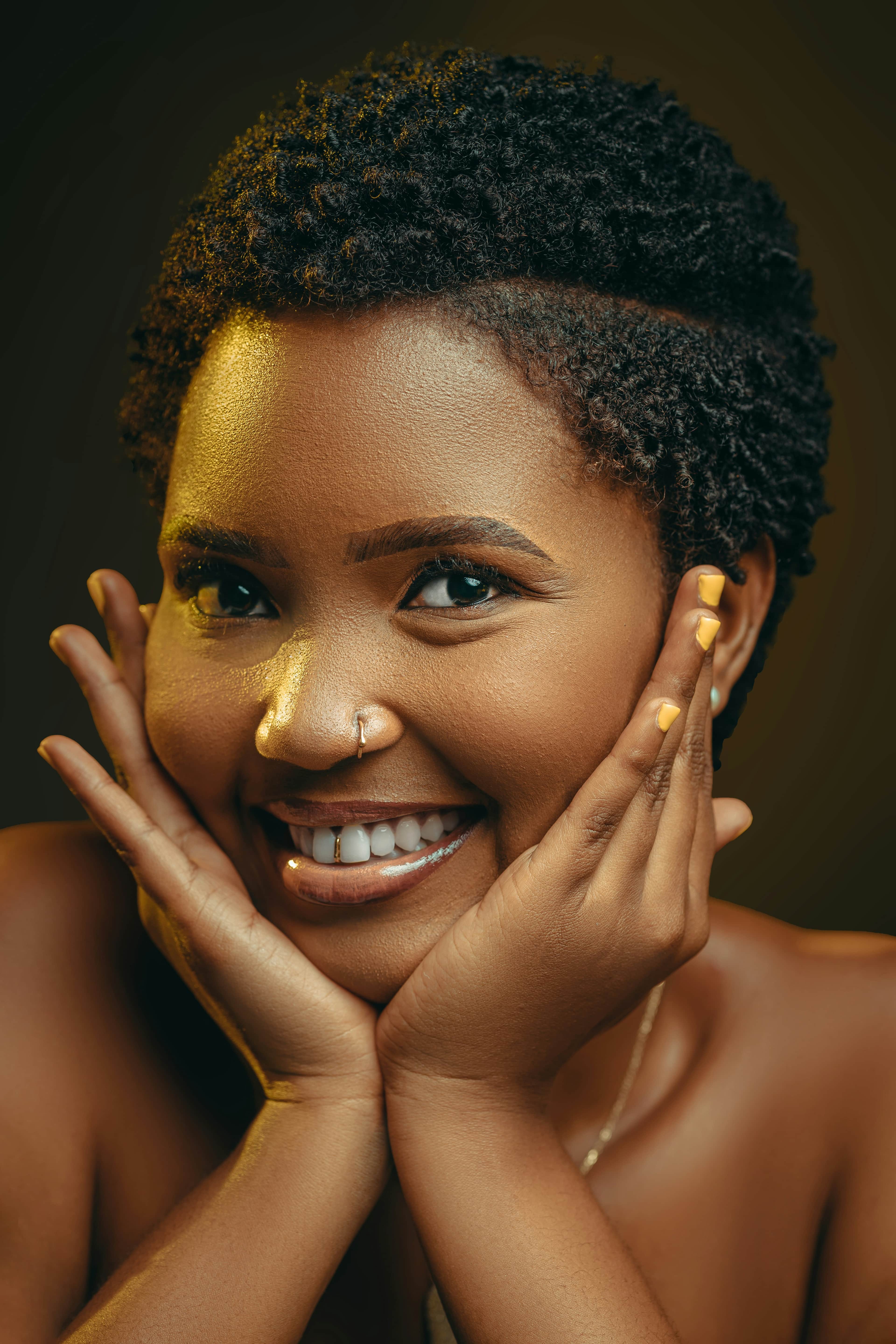 Natural afro styling